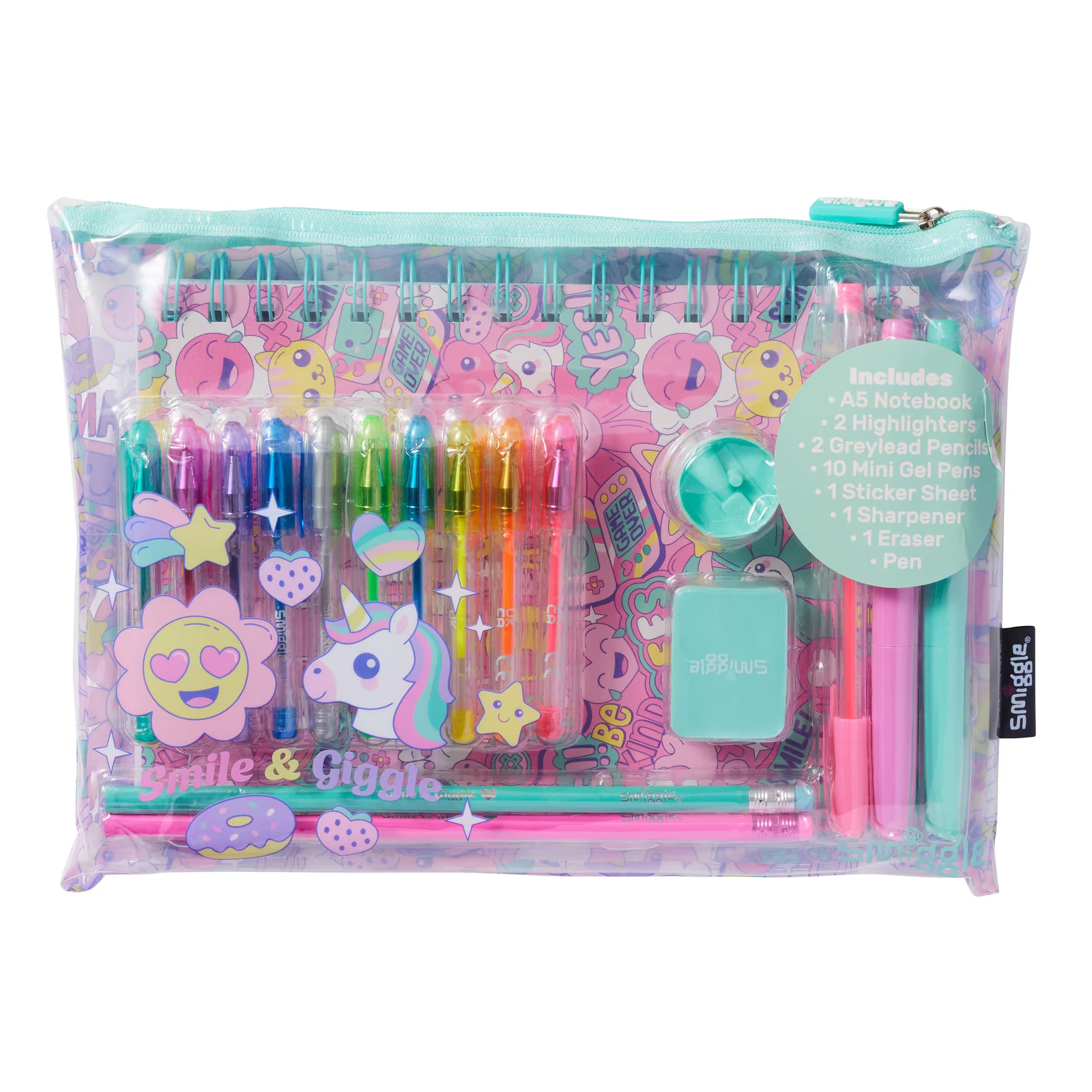 Smiggle - Epic A5 Notebook at Stationery Set