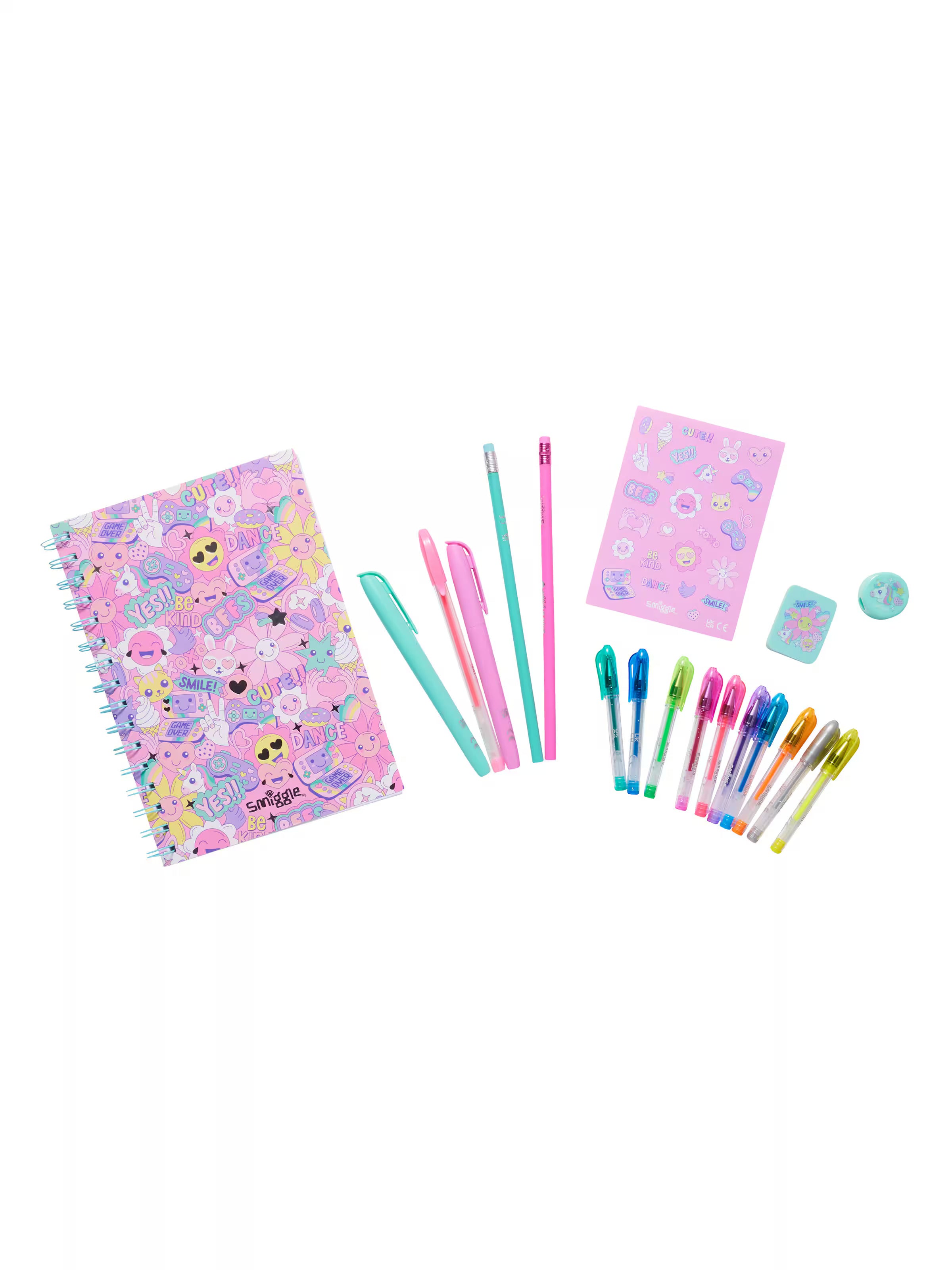 Smiggle - Ensemble de cahier A5 épique et de fournitures scolaires