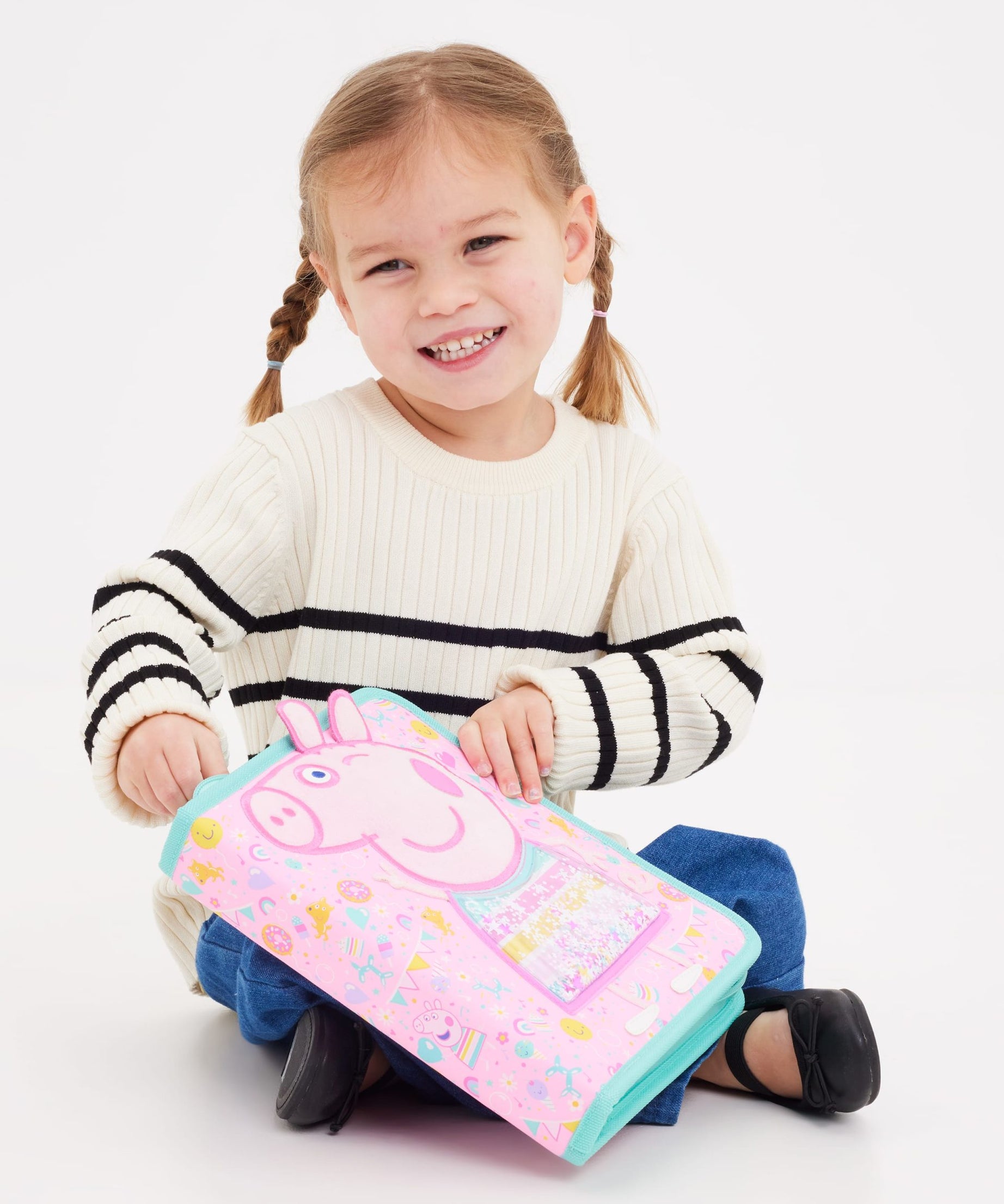 Smiggle - Peppa Pig Kırtasiye Seti ve Kalem Kutusu-Dinossi