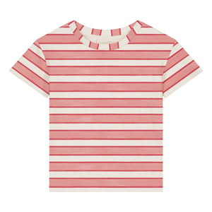 Studio Bohème - Gestreiftes T-Shirt aus Bio-Baumwolle | Rosa