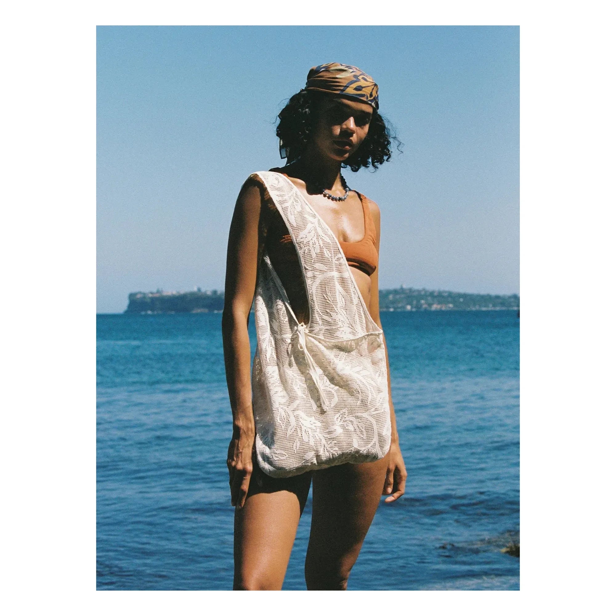 Soleil Soleil - Florienne Bio-Baumwoll-Schal | Braun