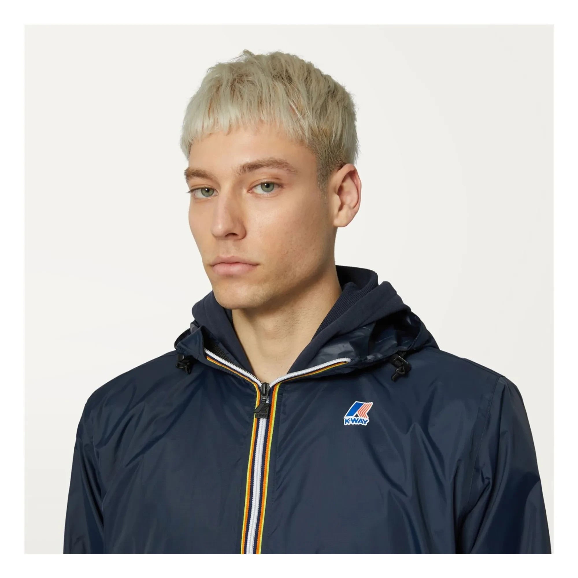 K-way - Le Vrai 3.0 Eiffel Waterproof Windbreaker - Women's Collection | Navy Blue
