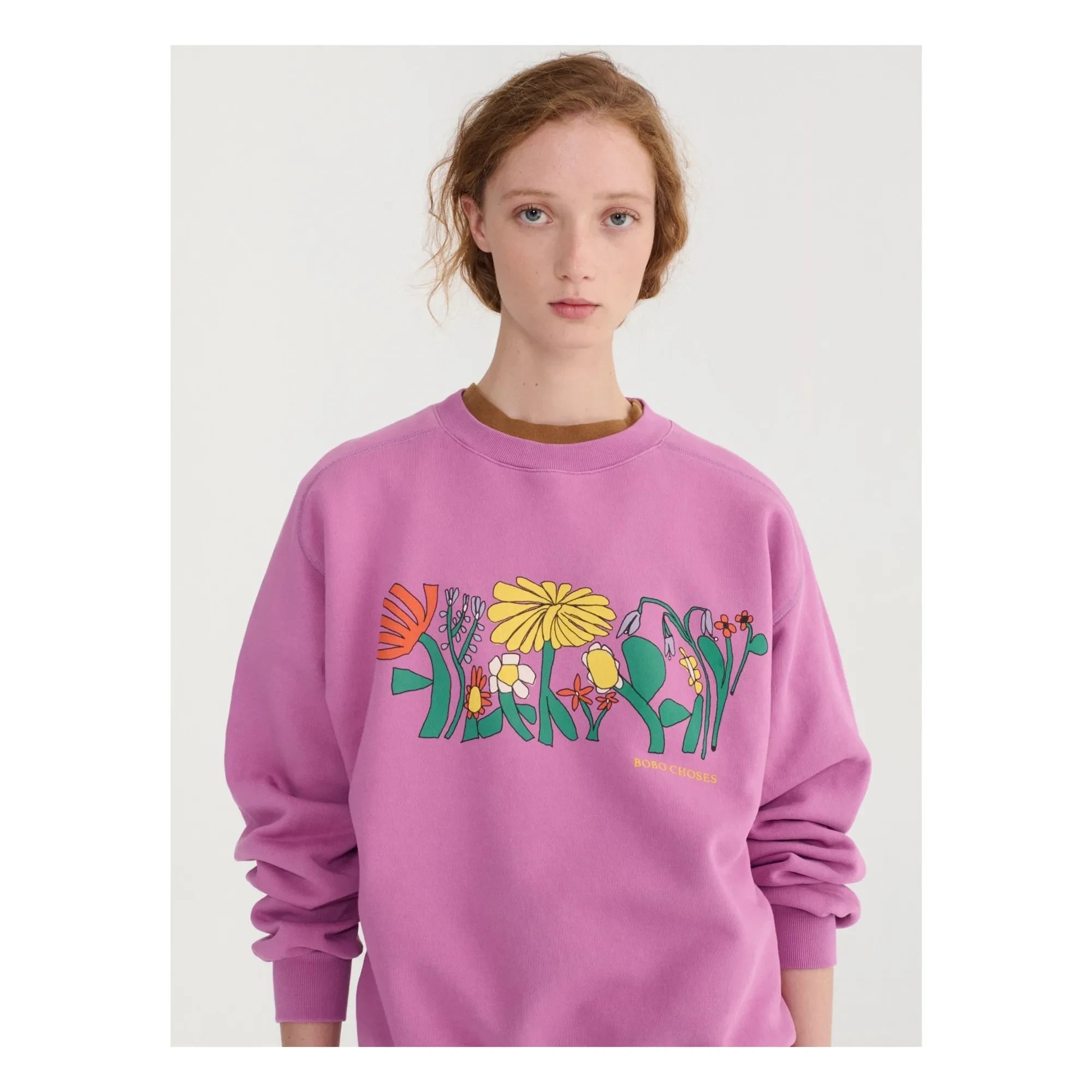 Bobo Choses - Sweat Color Herbalis Organik Pamuk | Mor