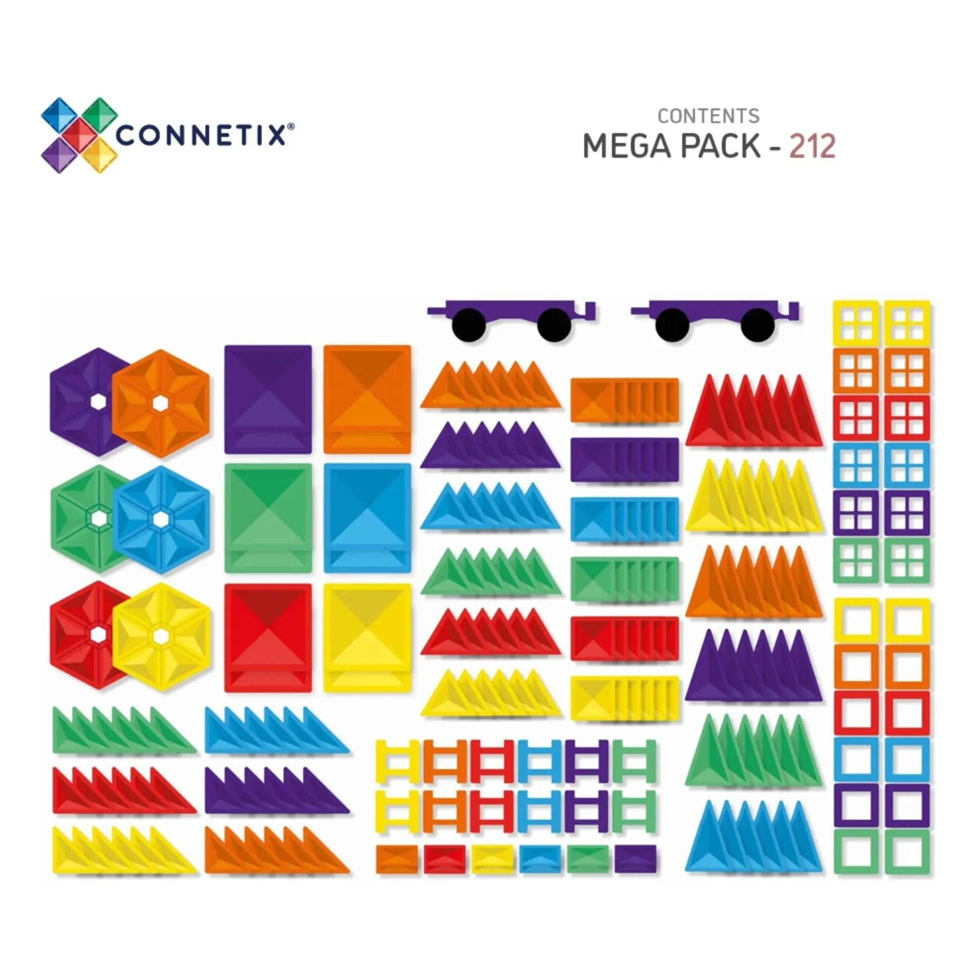 Connetix - Mega paket - 212 parça | Rainbow
