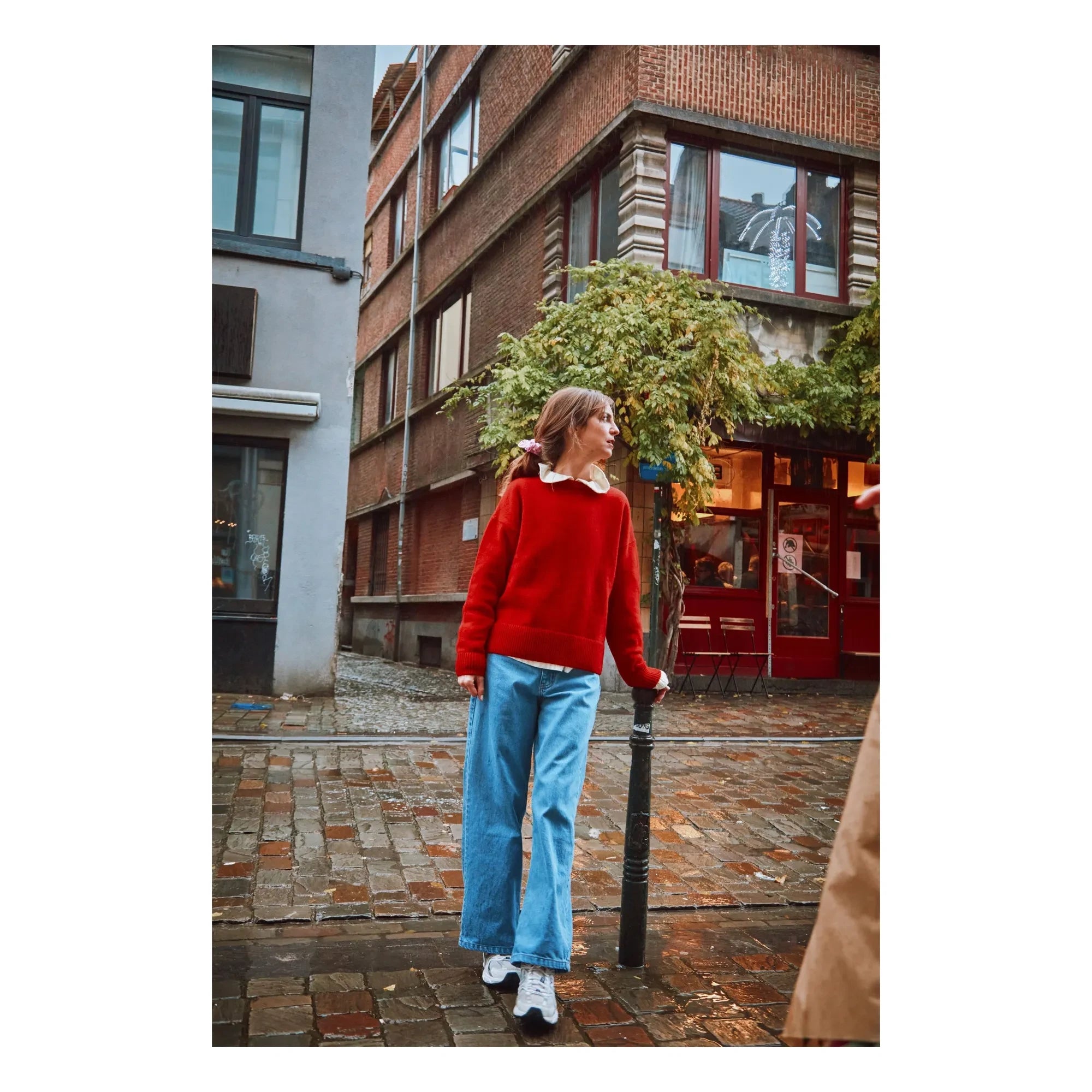 Poudre Organic - Azalée Wool Sweater - Women's Collection | Red