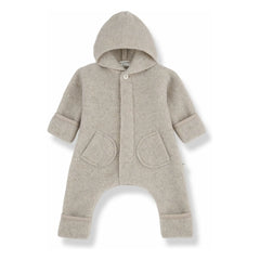 1+ in the family - Bjorn Strampler aus recycelten Fasern | Beige