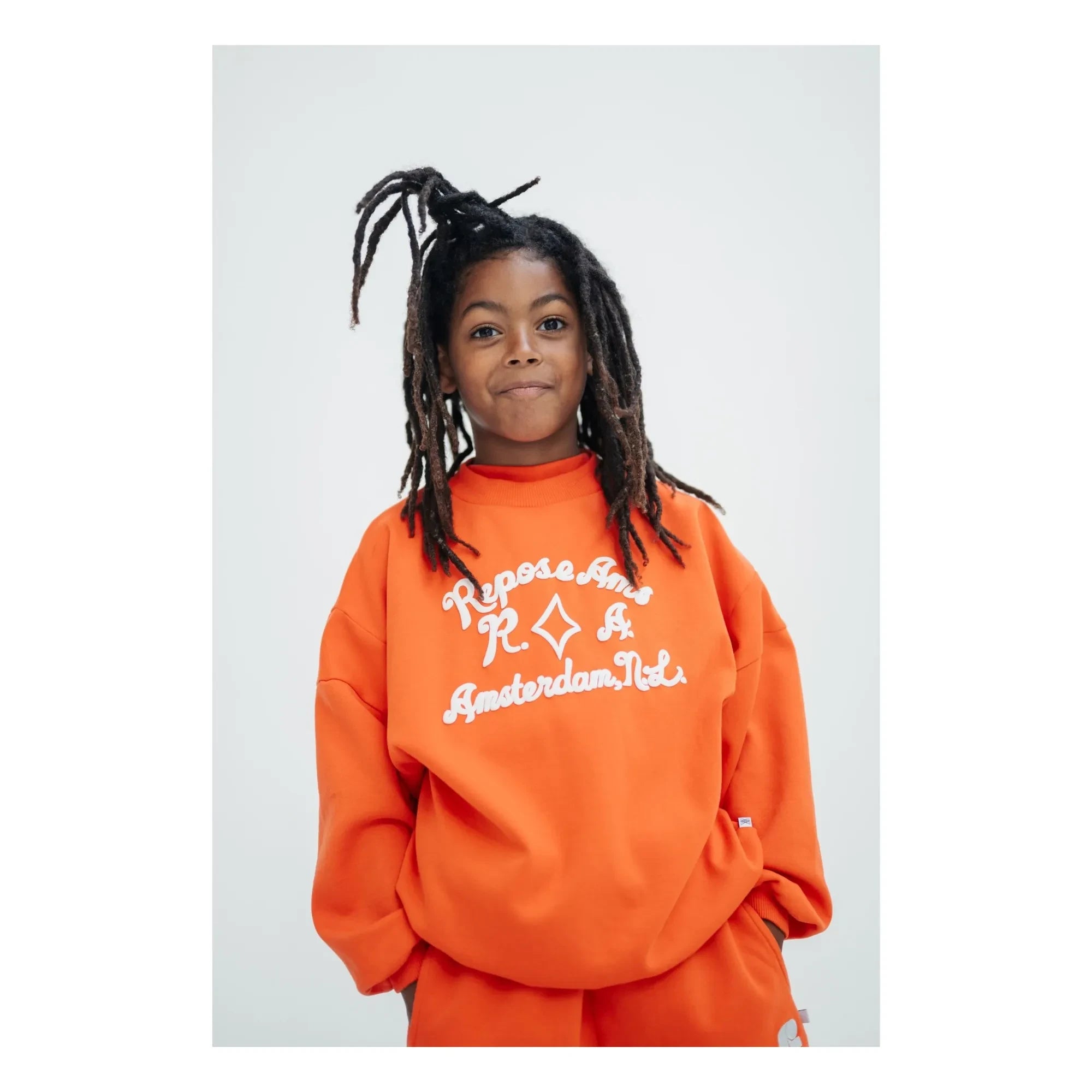 Repose AMS - Organic Cotton Crewneck | Turuncu