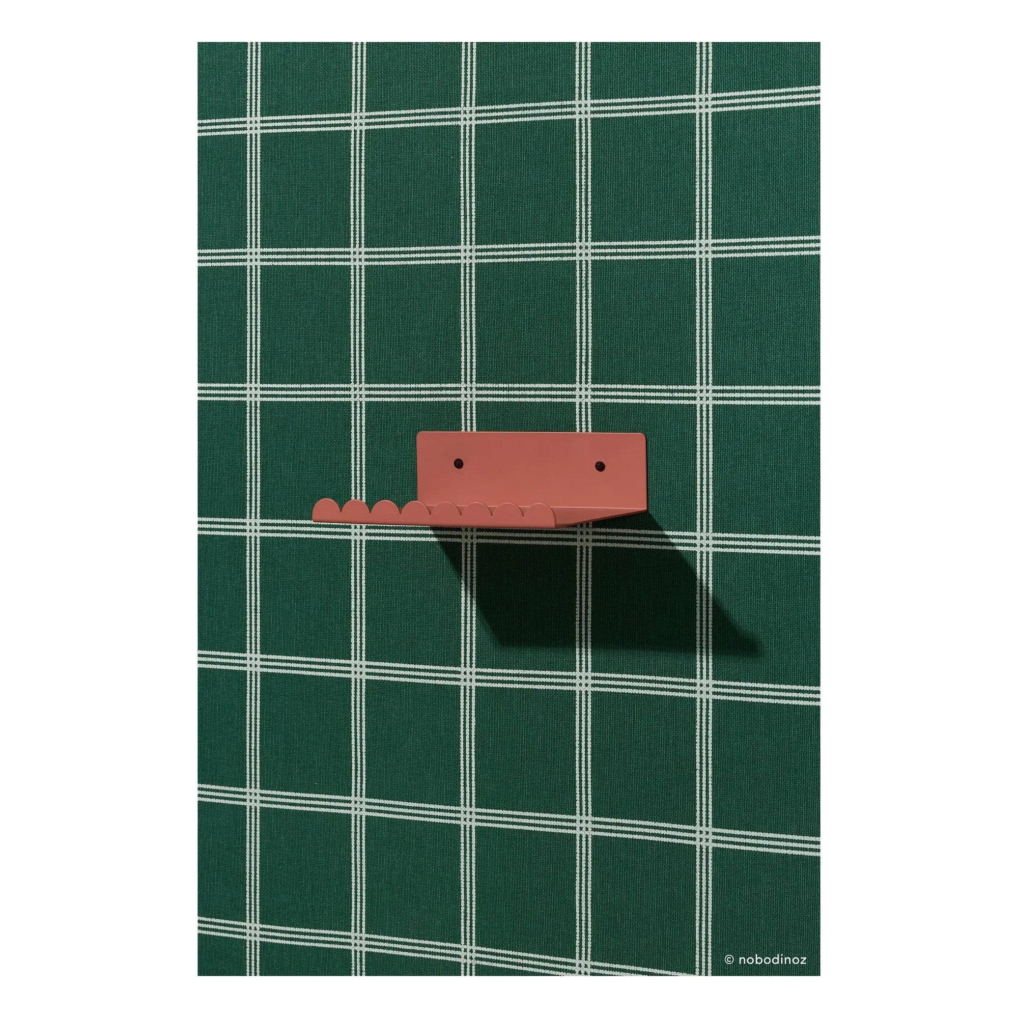 Nobodinoz - Vibes duvar rafı 20x16 cm | Terracotta