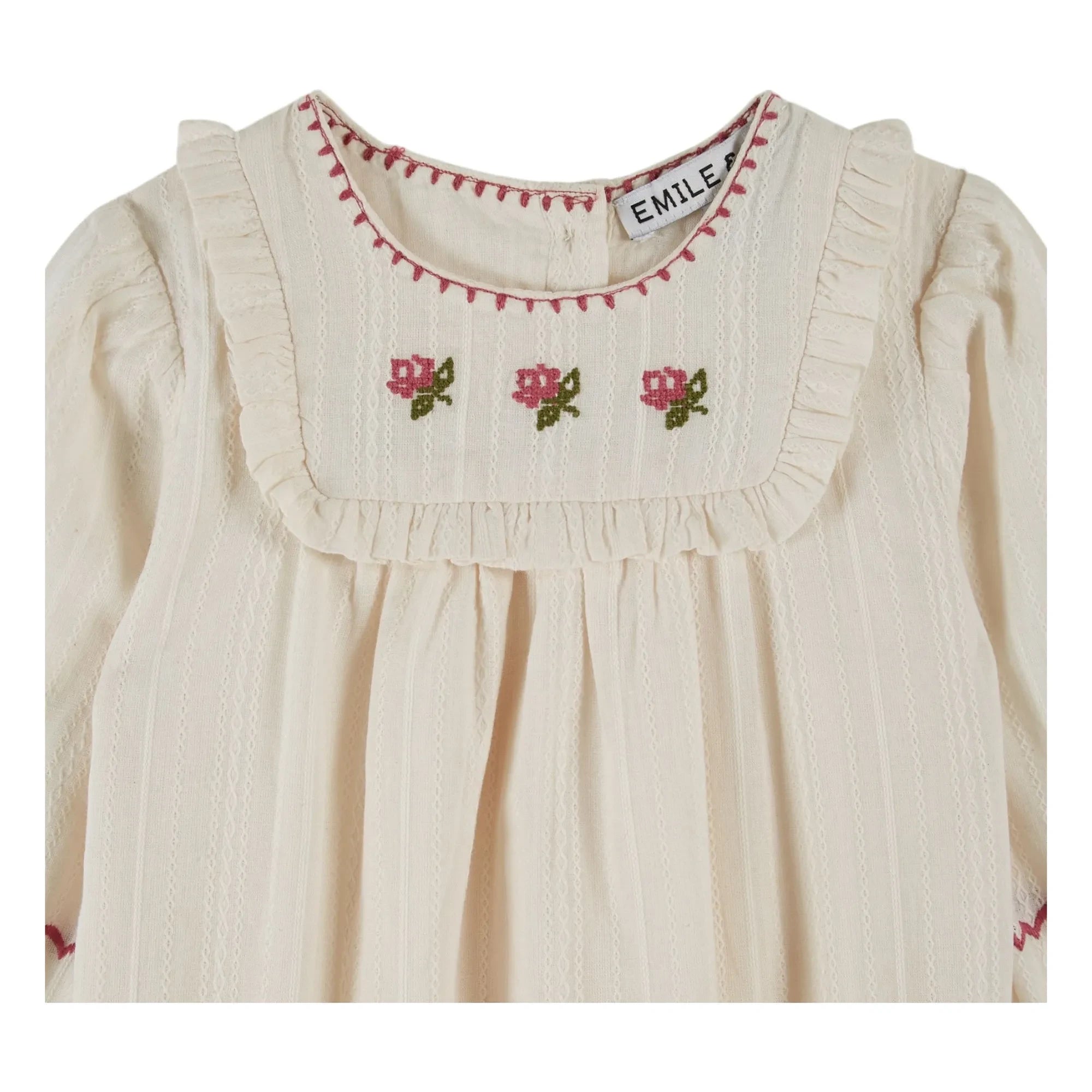 Emile et Ida - Rosebud Strampler | Creme