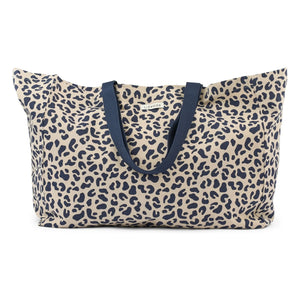 Liewood - Leopar Desenli Maxi Tote Çanta Organik Pamuk | Bej