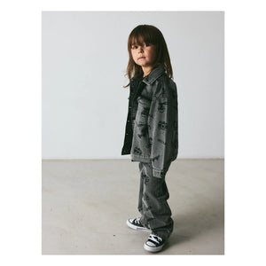 brunobruno nation - Lou Voyage Denim Bio-Baumwolljacke | Grau