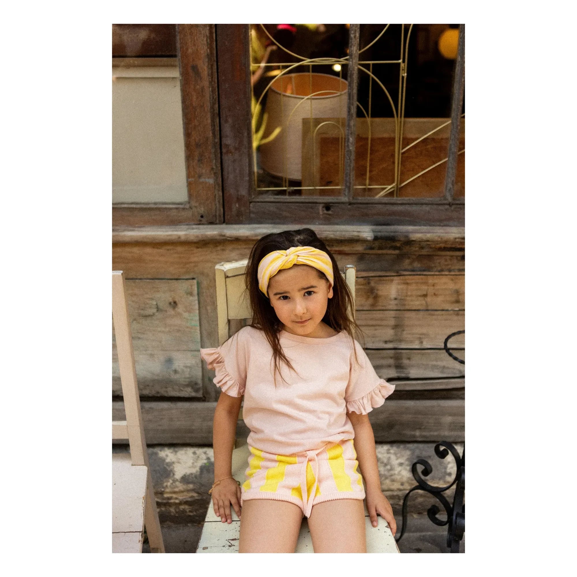 Louis Louise - Gestreifte Iris Shorts | Gelb