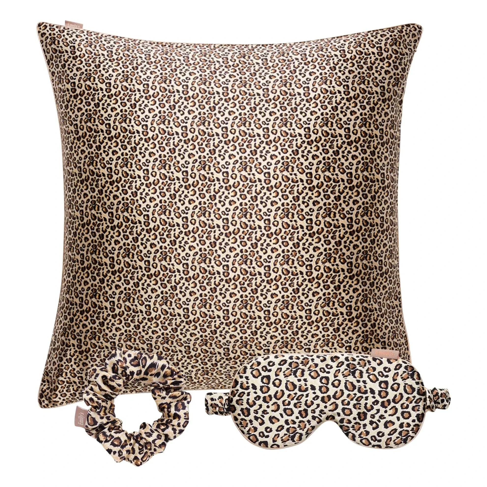 Emily's Pillow - Leopard Print Mulberry Silk Sleeping Set