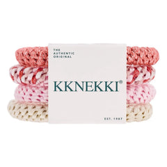 Bon Dep - Set of 4 Kknekki 62 Hair Ties | Pink