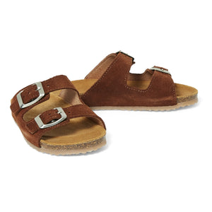 Pèpè - Two Con Me - Double Buckle Sandals | Brown
