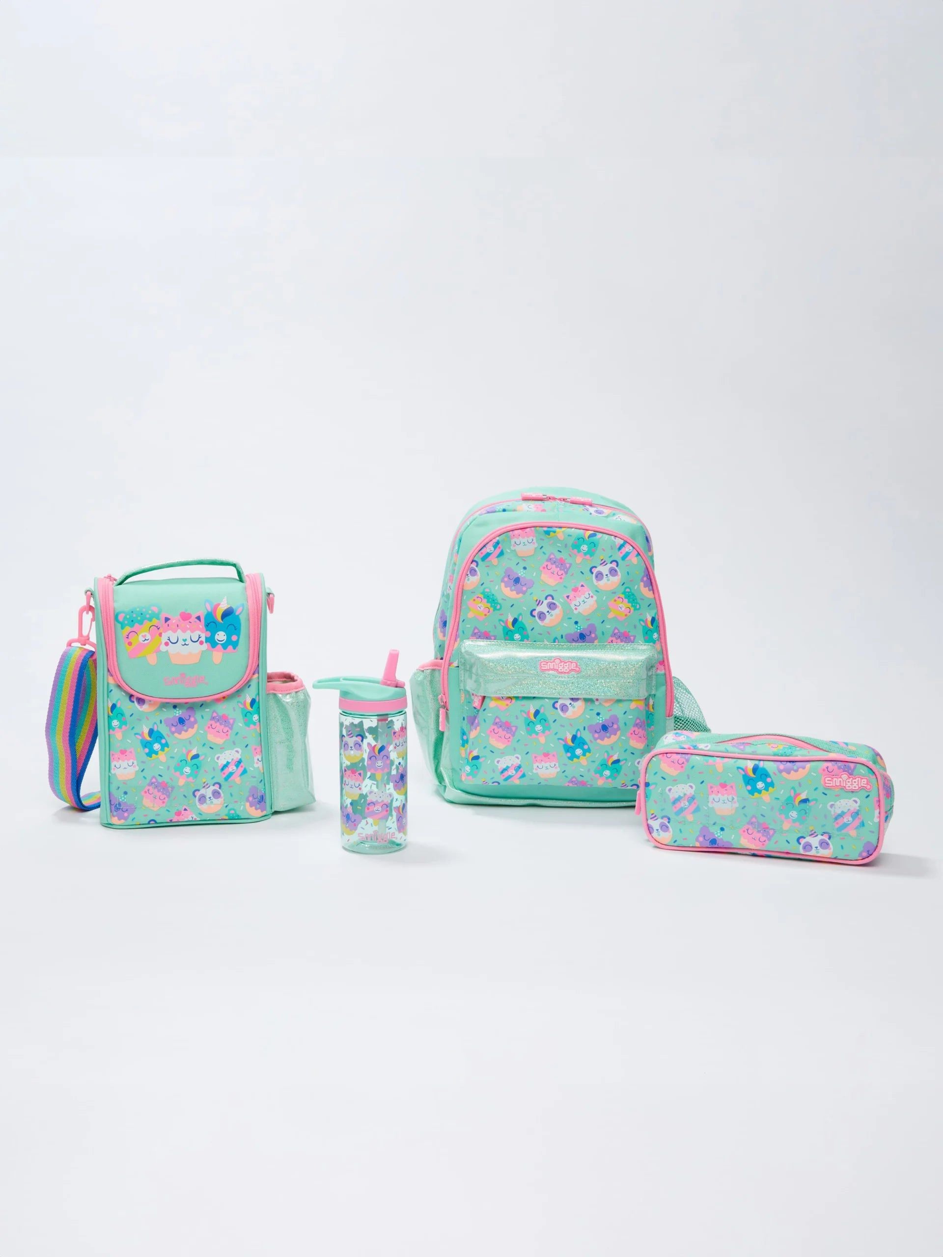 Smiggle - Cloud Nine 4lü Anaokulu ve Kreş Okul Çanta Seti-Dinossi