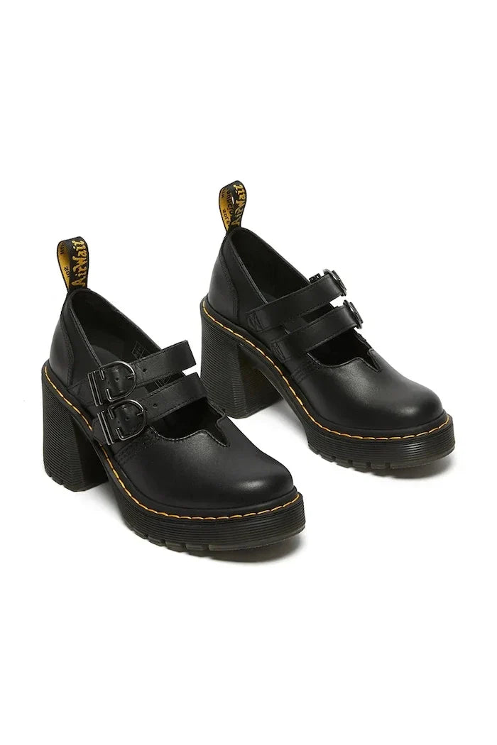 Dr. Martens Eviee Mary Jane Kalın Topuklu Deri Ayakkabı