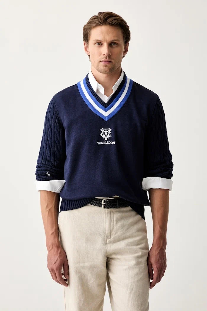 Polo Ralph Lauren erkek pamuklu Wimbledon kazak
