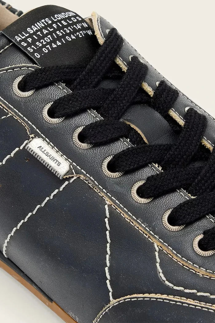 AllSaints Liam Low Top erkek deri spor ayakkabı