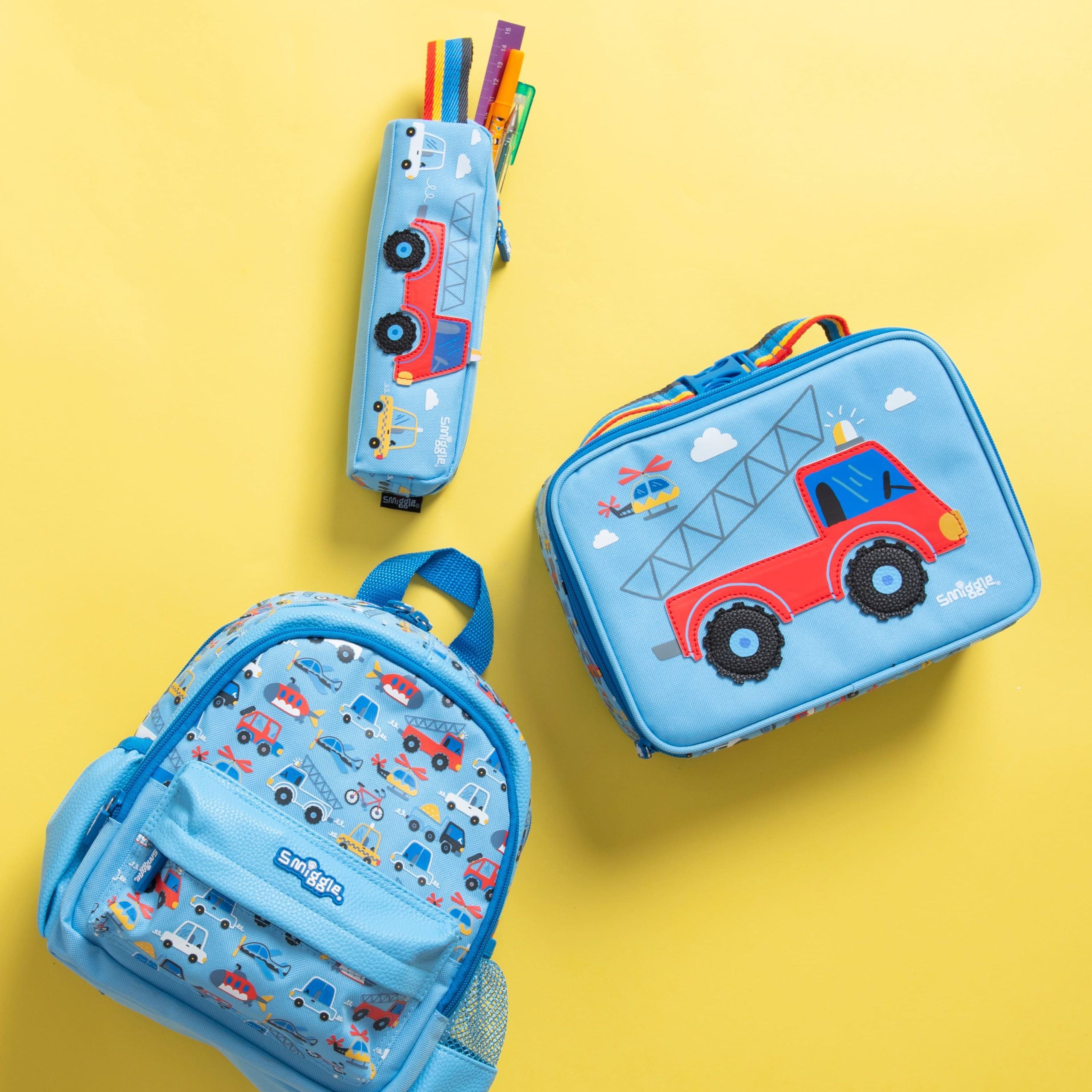 Smiggle - La La Teeny Tiny Kreş Okul Çanta Seti-Dinossi