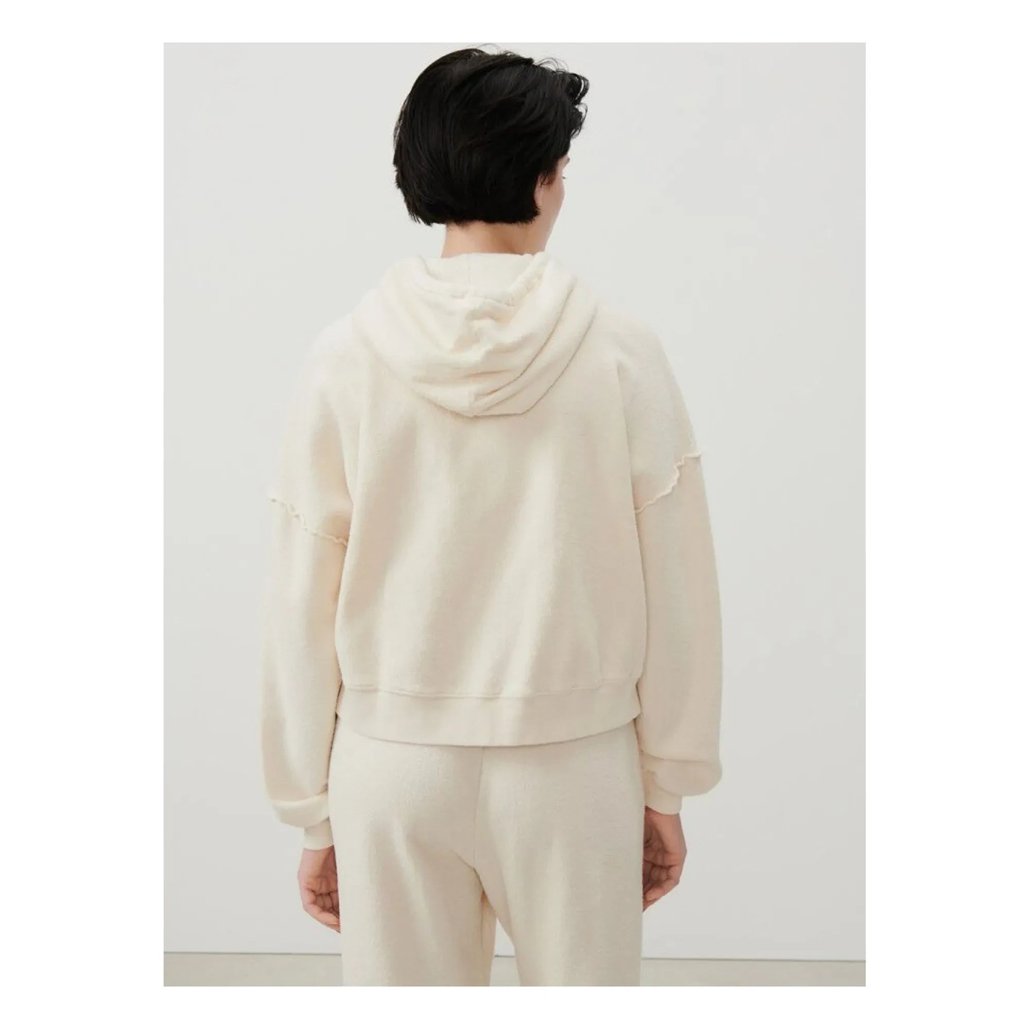 American Vintage - Bobypark Organic Cotton Zip-up Sweatshirt | Off-White