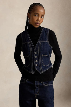 Polo Ralph Lauren kadın denim yelek