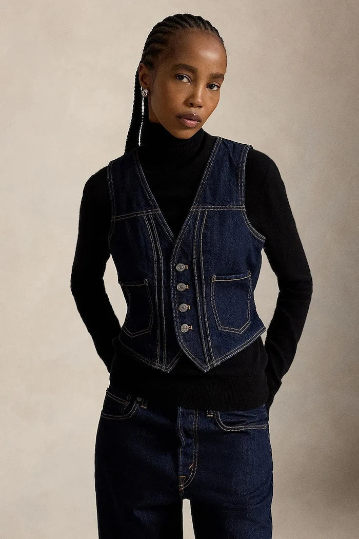 Polo Ralph Lauren kadın denim yelek