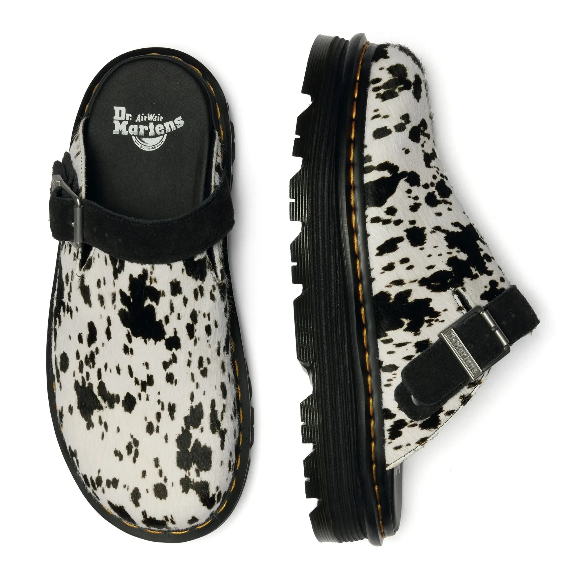 Dr Martens - Zebzag Dalmatian terlikler | Beyaz