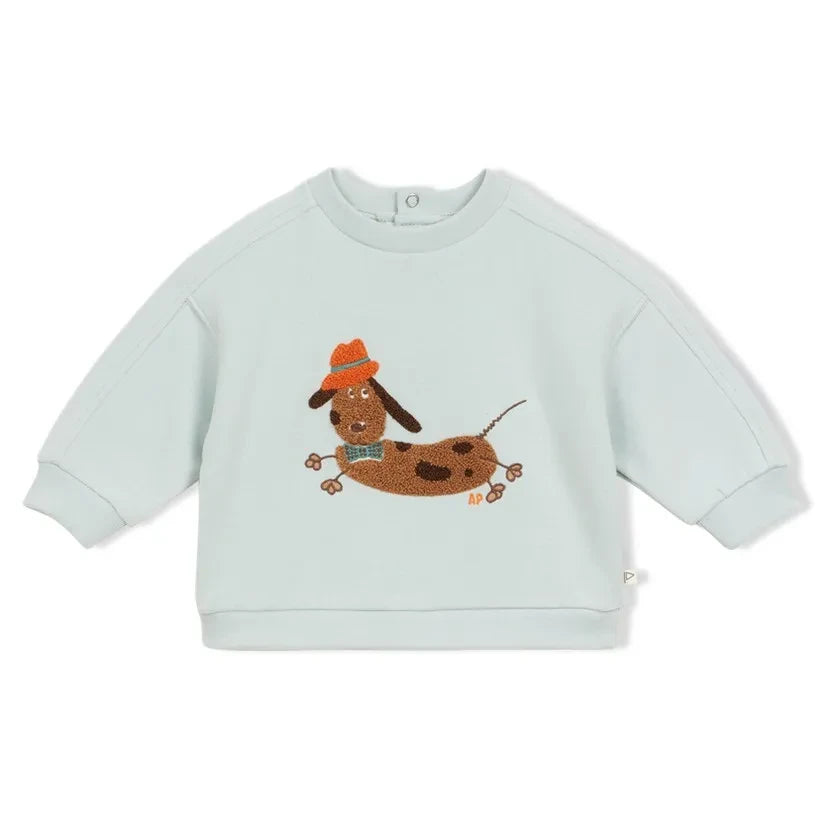 Arsène et Les Pipelettes - Organik Pamuk Köpek Sweatshirt | Mavi