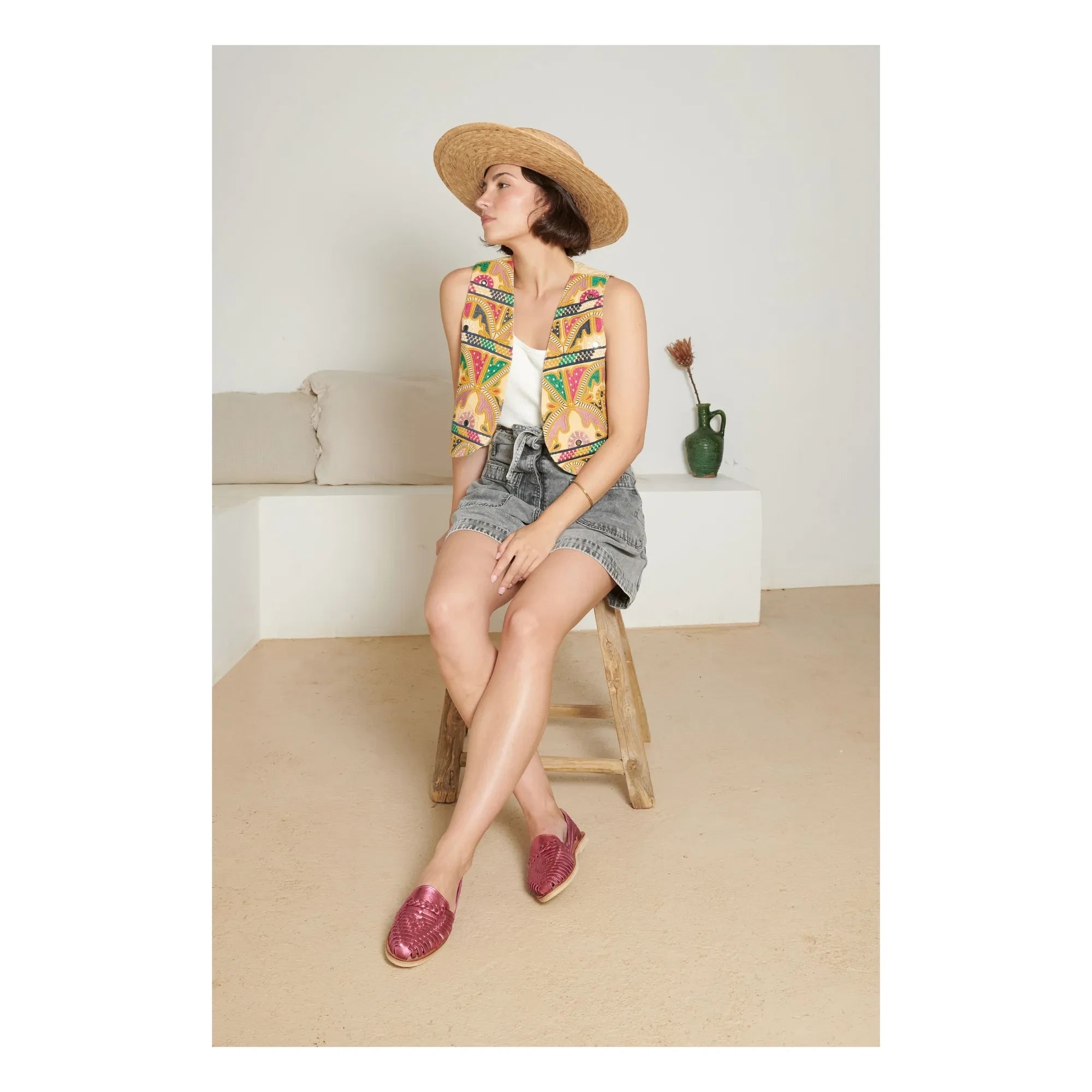 Mapache - Alegre Metalik Sandaletler | Pembe