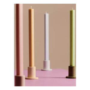 Hallo - Sechseckige Pastellkerzen - 4er Set | Pastell