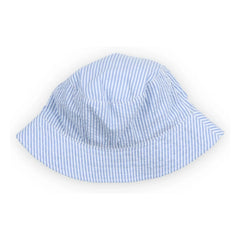 the new society - Bob Almond Striped Seersucker | Light Blue
