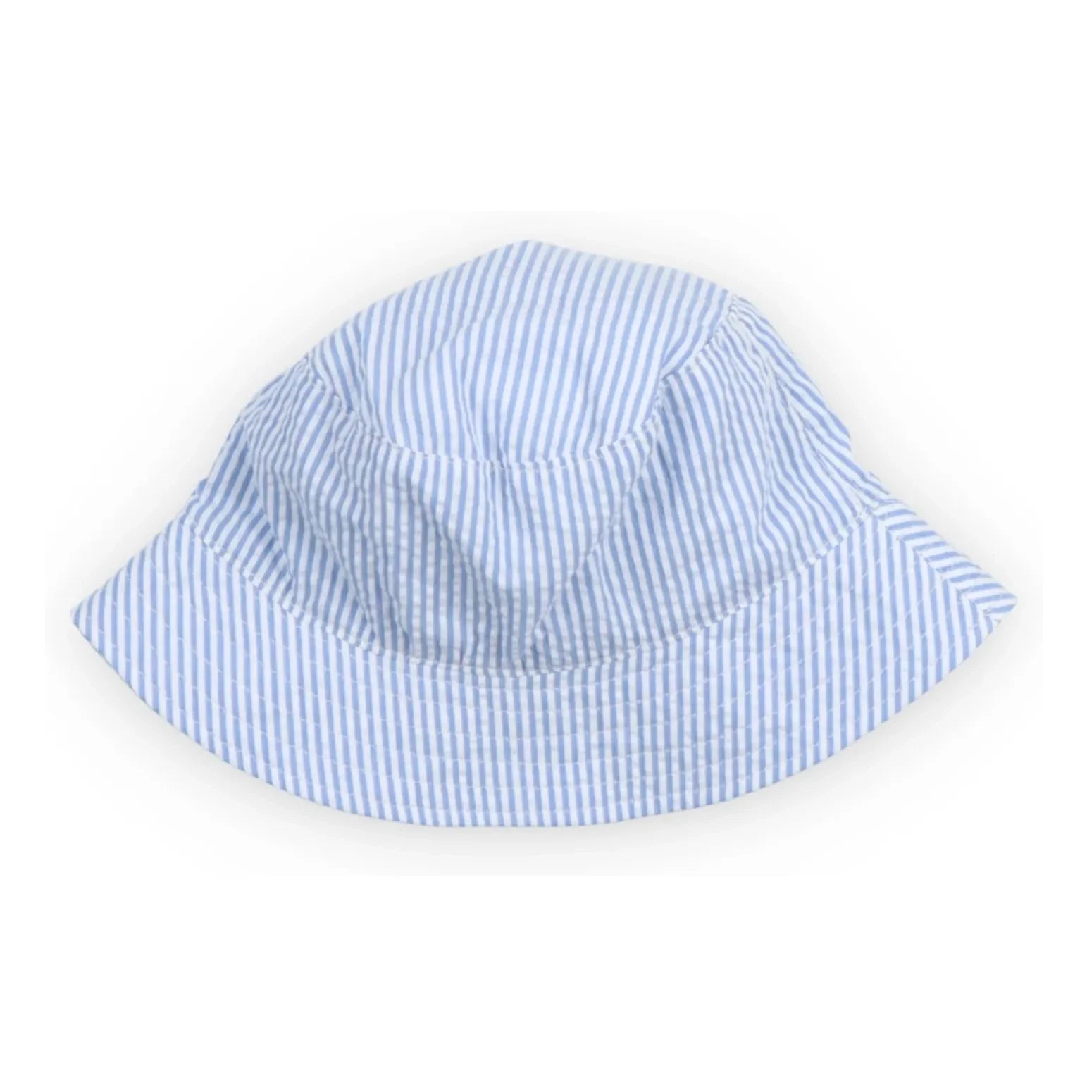 the new society - Bob Almond Striped Seersucker | Light Blue