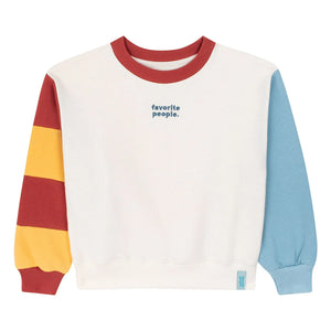 Favorite People - Arka Bahçe organik pamuk sweatshirt | Beyaz