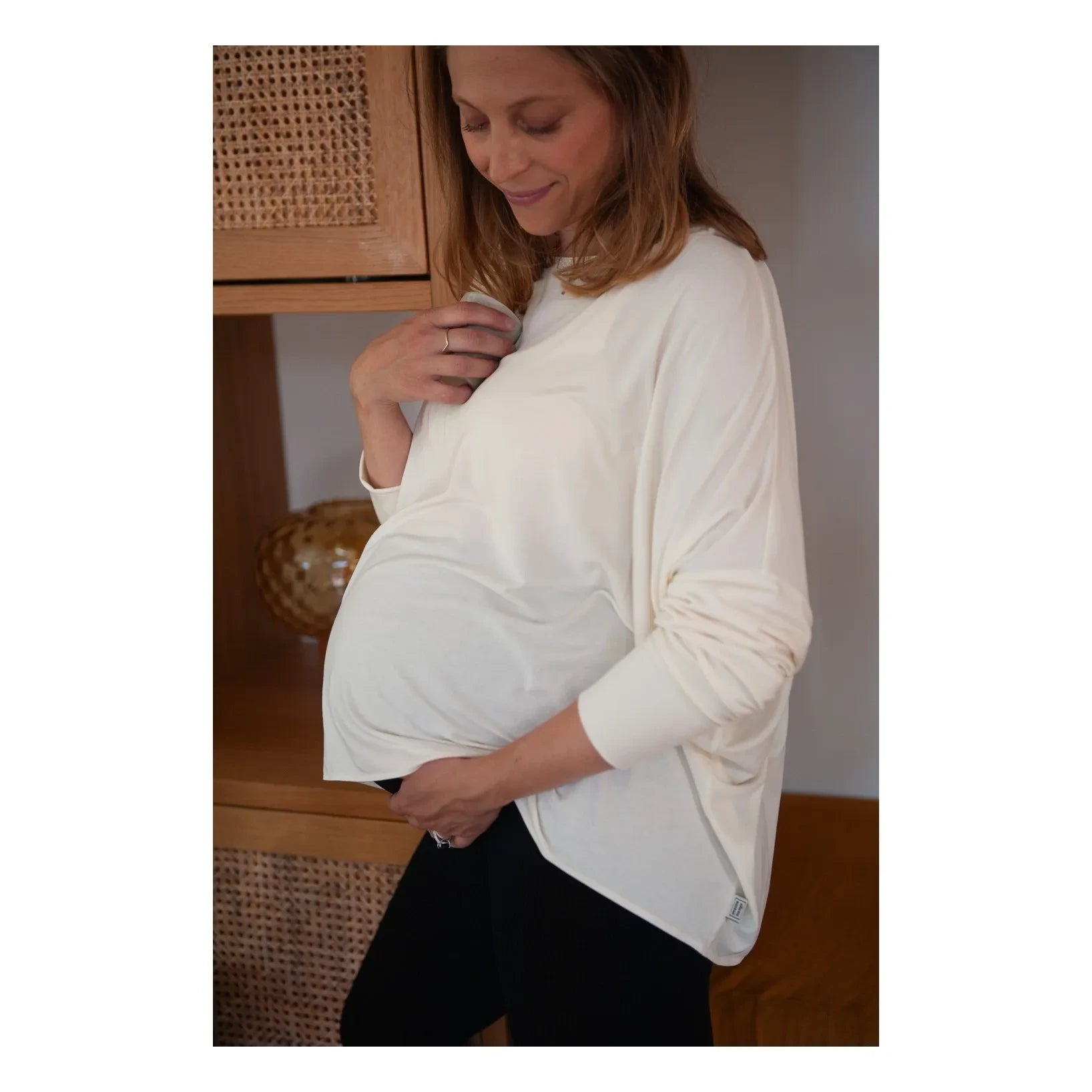 Mama Hangs - Mama Flow Hamile Flare Tayt | Siyah