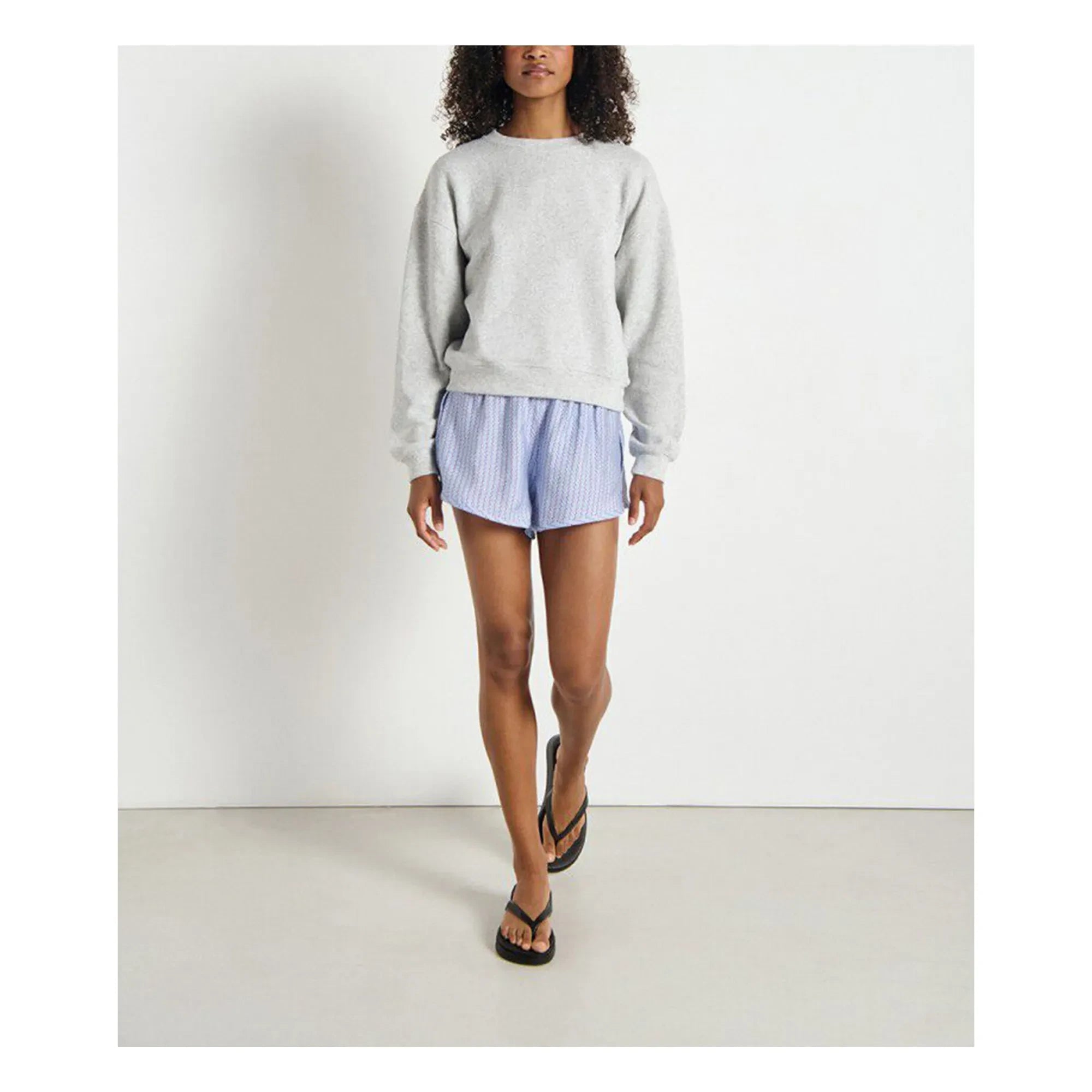 American Vintage - Evona sweatshirt | Açık yünlü gri