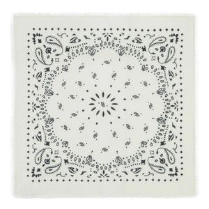 Kujten - Hachiko Kaşmir Bandana | Beyaz