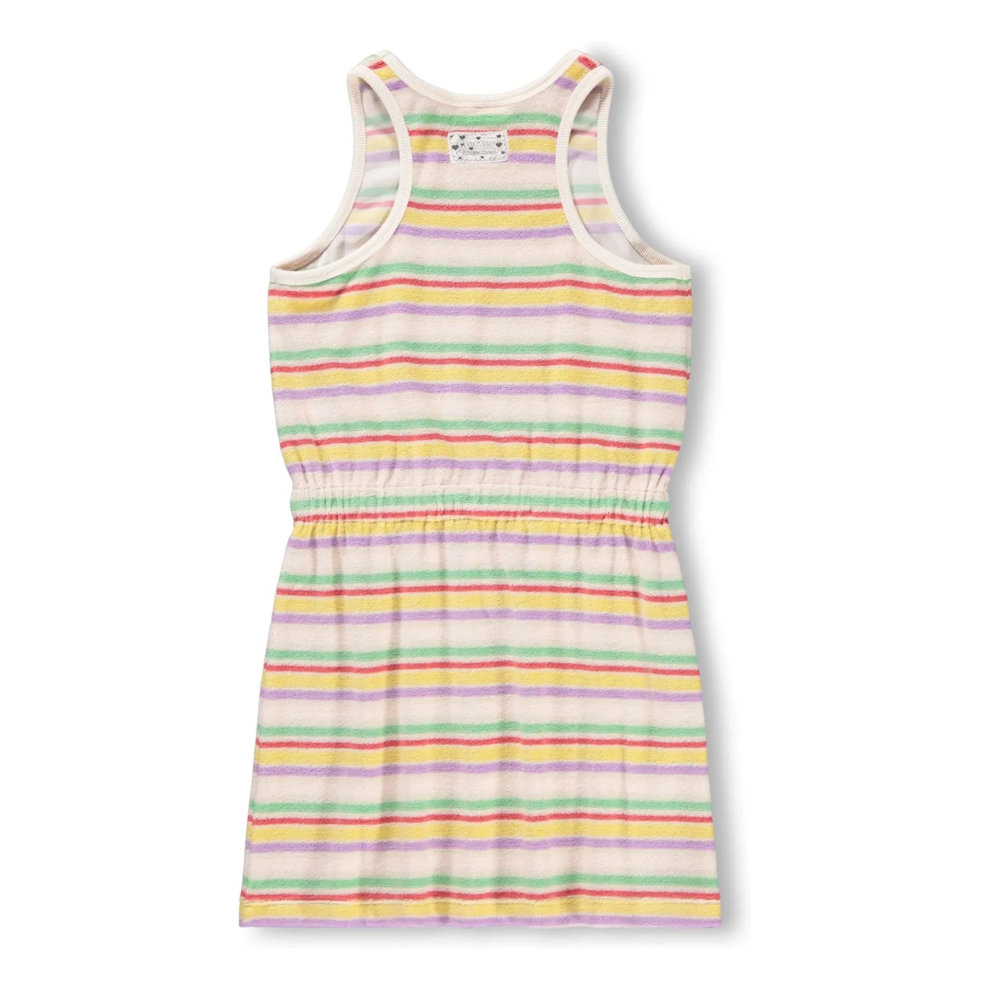 Molo - Cherish Striped Organic Cotton Dress | Ecru