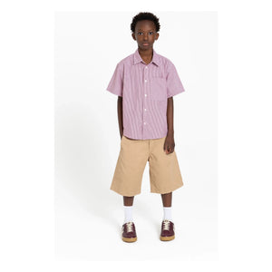 Finger in the nose - Rogue Striped Shirt | Brick Red