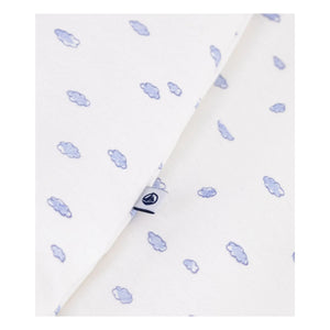 Petit Bateau - Nuages Organic Cotton Sleep Suit | White
