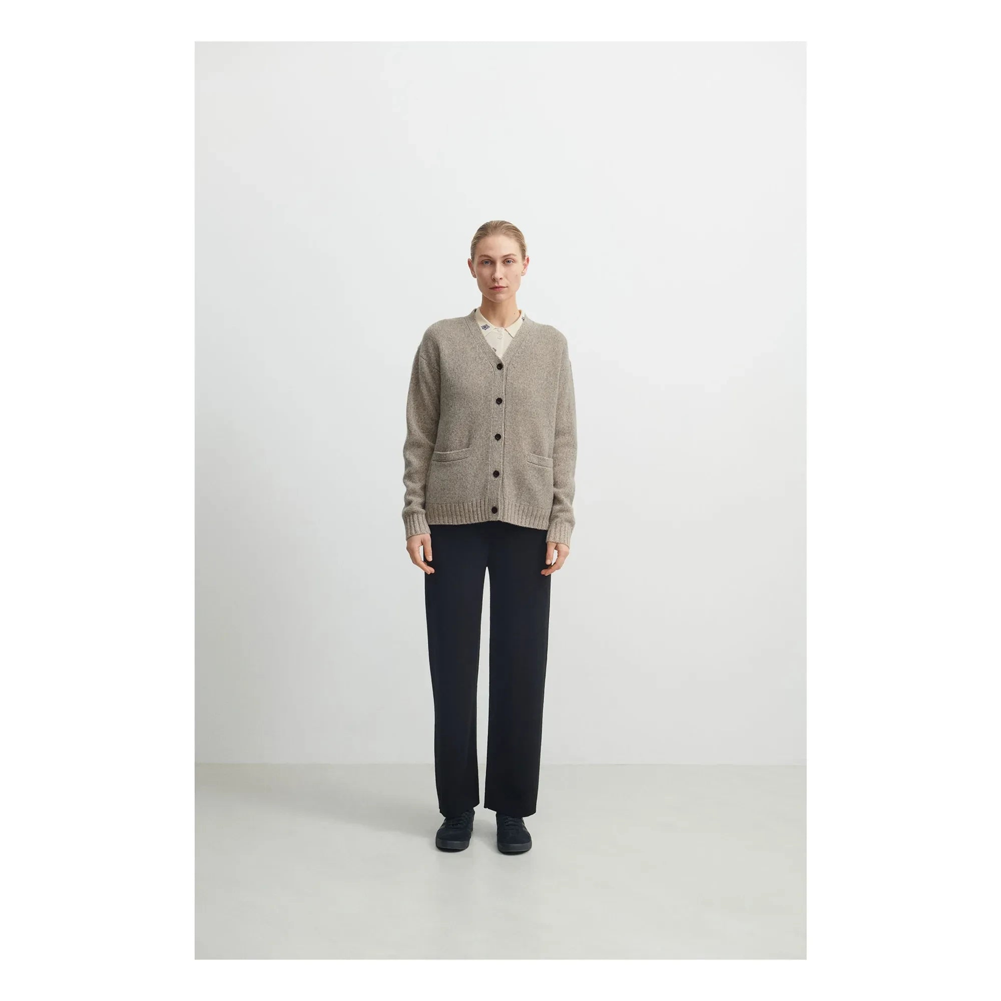 FUB - Kadın Koleksiyonu Lambswool Hırka | Heather bej