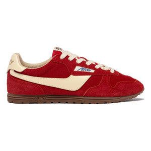 Autry - Windspin Low Zweifarbiger Wildleder- und Leder-Sneaker | Rot