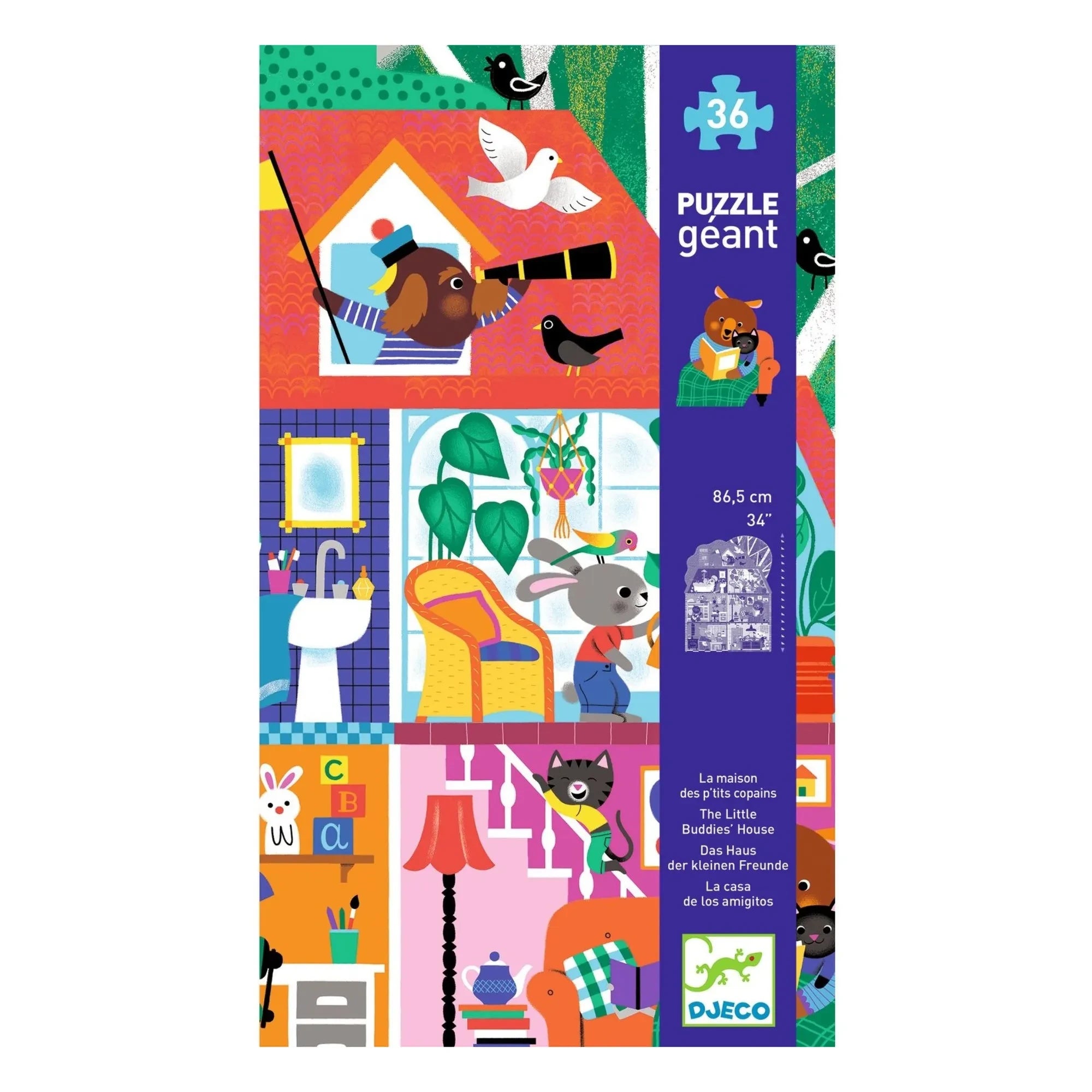 Djeco - Maison des Copains Puzzle - 36 pieces