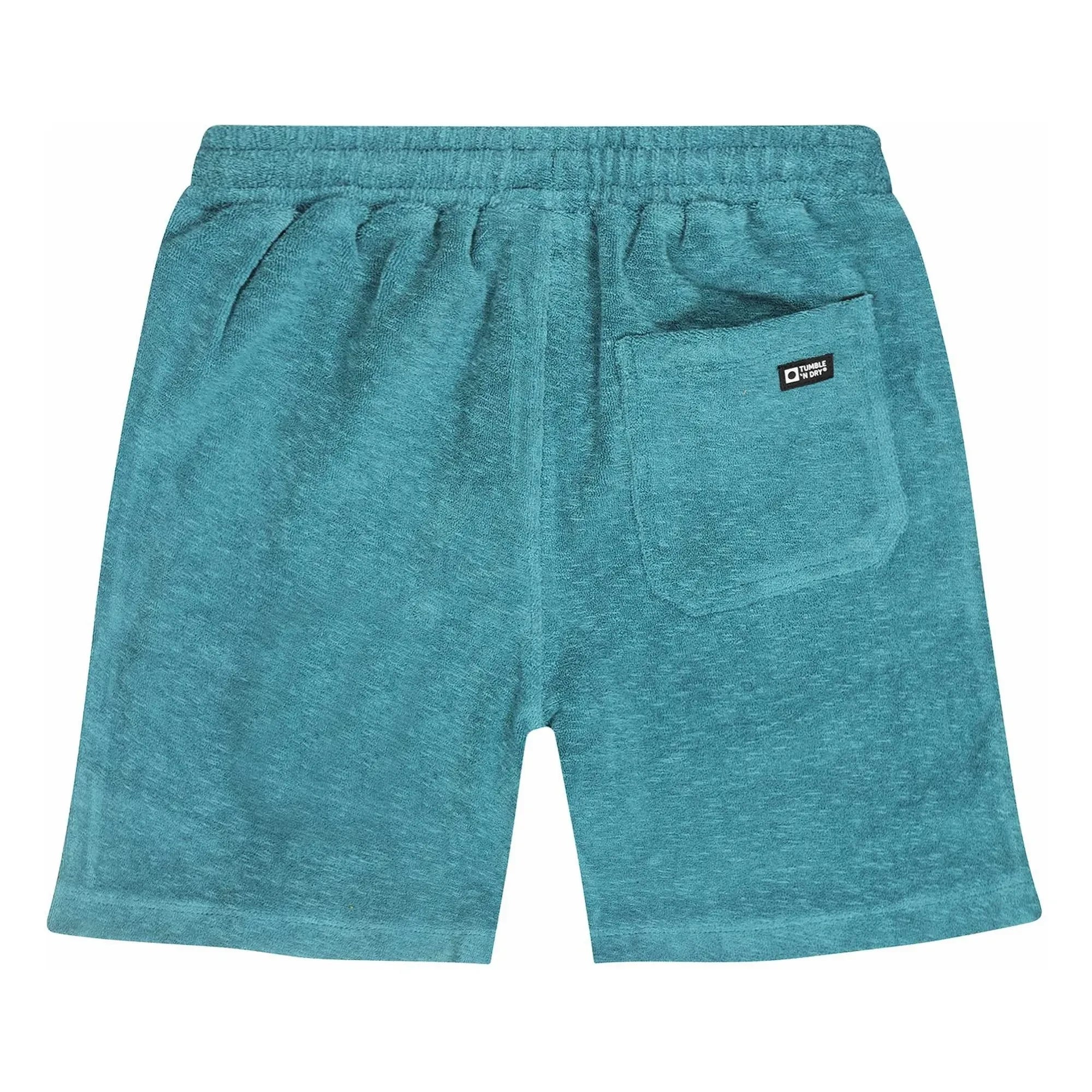 Tumble N'Dry - Kısa Plaj Port Peştemal Organik Pamuk | Peacock Blue