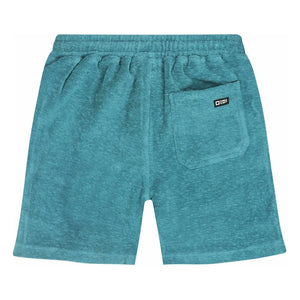 Tumble N'Dry - Kısa Plaj Port Peştemal Organik Pamuk | Peacock Blue