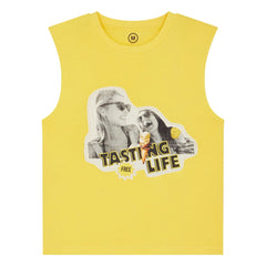 Leon & Harper - Tasting Life organic cotton tank top | Yellow