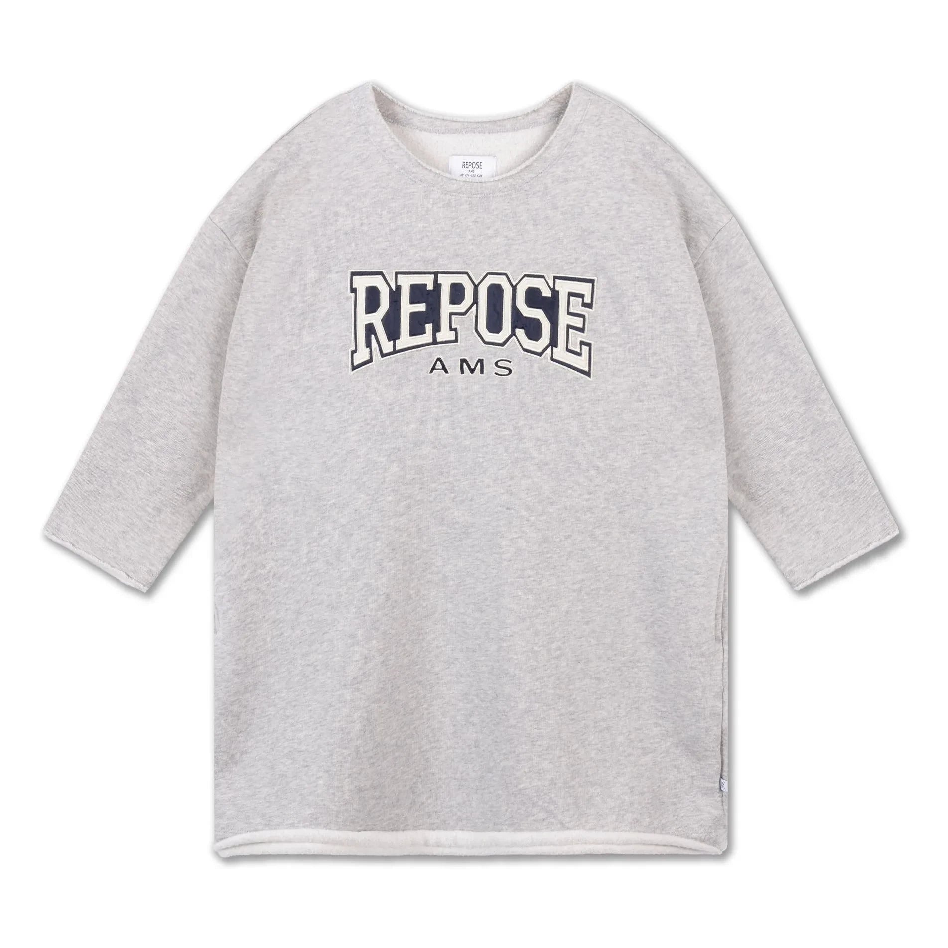 Repose AMS - Rahat organik pamuklu elbise | Gri