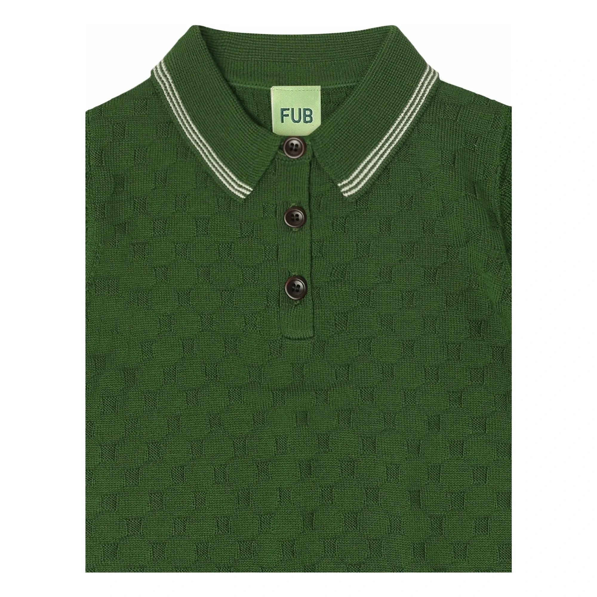 FUB - Polo MC Merino Wool | Green