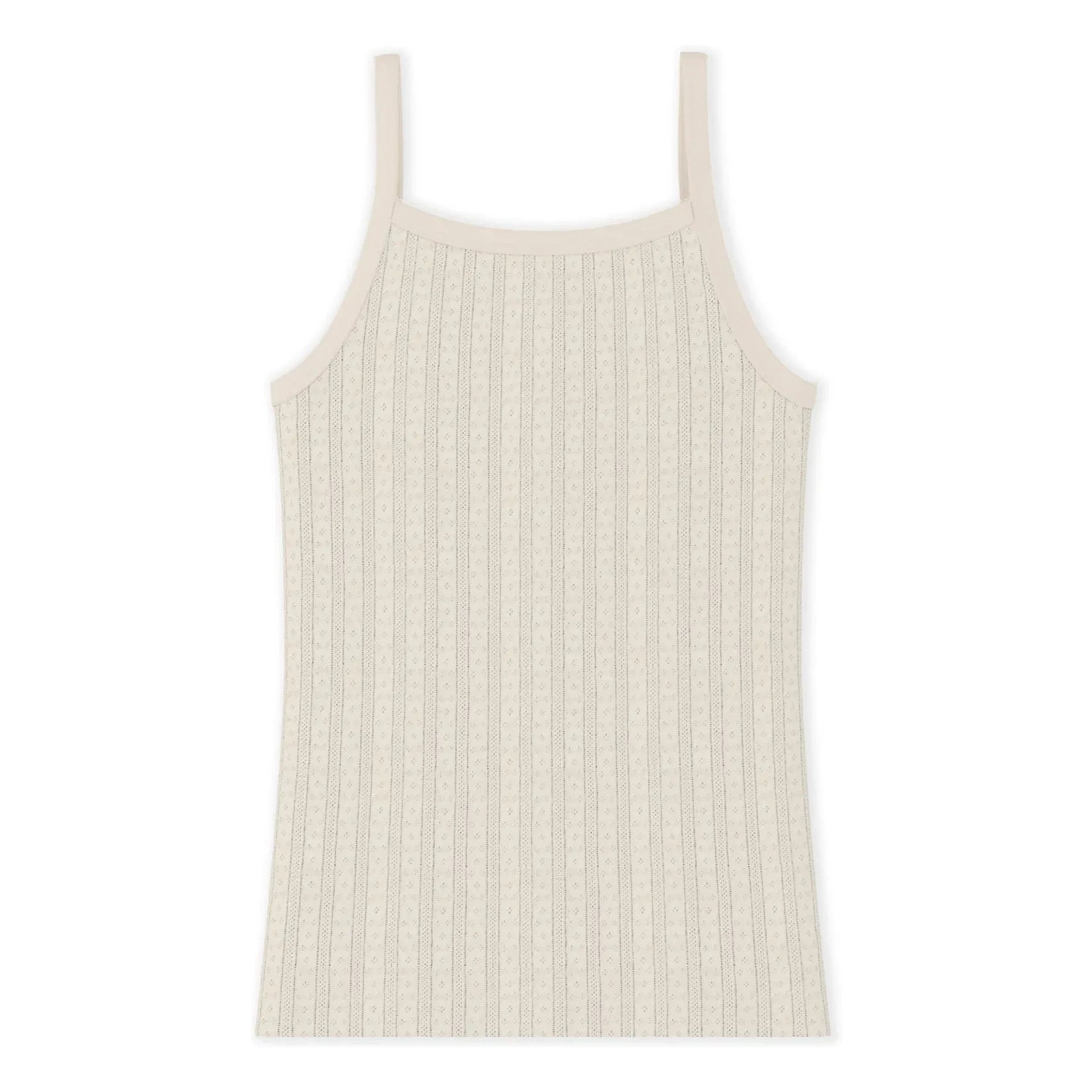 Petit Bateau - Ribbed Tank Top | Ecru