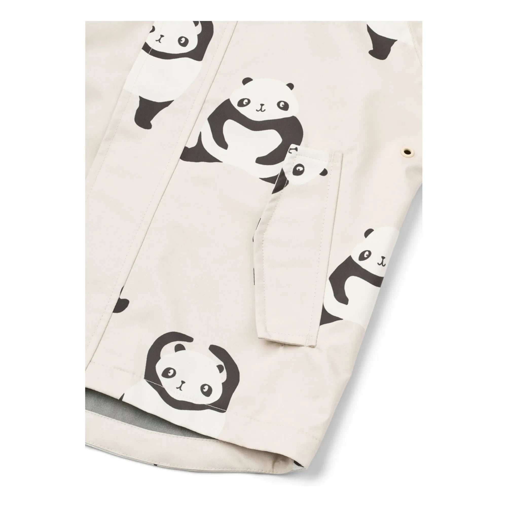 Liewood - Raincoat Set Pedia Pandas Recycled Fibers | Charcoal Gray